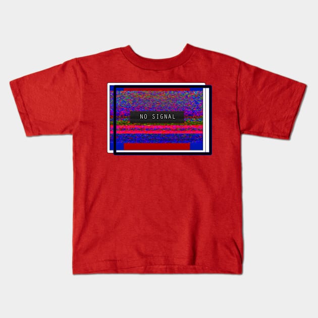 No signal, reception lost, only static, tune out & tune IN! Kids T-Shirt by originalsusie